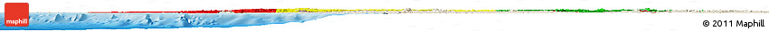 Flag Horizon Map of Guinea, shaded relief outside Flag Horizon Map of Guinea, shaded relief outside