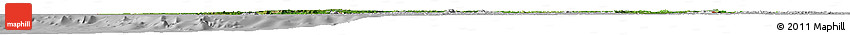 Satellite Horizon Map of Guinea, lighten, desaturated