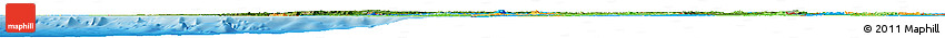 Satellite Horizon Map of Guinea, political outside