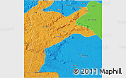 Political 3D Map of Dabola