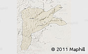 Shaded Relief 3D Map of Dabola, lighten
