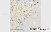 Shaded Relief 3D Map of Dabola, semi-desaturated
