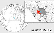 Blank Location Map of Dabola, highlighted country, highlighted parent region