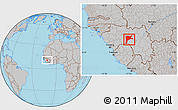 Gray Location Map of Dabola