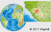 Physical Location Map of Dabola