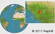 Satellite Location Map of Dabola