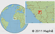 Savanna Style Location Map of Dabola