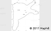 Blank Simple Map of Dabola, cropped outside
