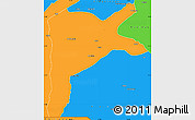 Political Simple Map of Dabola