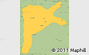 Savanna Style Simple Map of Dabola