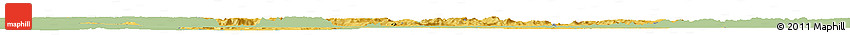 Savanna Style Horizon Map of Dinguiraye, single color outside