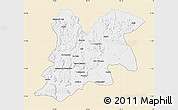 Classic Style Map of Dinguiraye, single color outside