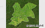 Satellite Map of Dinguiraye, darken