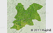 Satellite Map of Dinguiraye, lighten