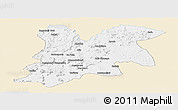 Classic Style Panoramic Map of Dinguiraye, single color outside