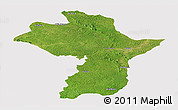 Satellite Panoramic Map of Kouroussa, cropped outside