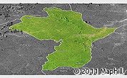 Satellite Panoramic Map of Kouroussa, desaturated