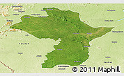 Satellite Panoramic Map of Kouroussa, physical outside