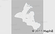 Gray 3D Map of Mandiana, single color outside