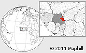 Blank Location Map of Mandiana, highlighted country, highlighted parent region