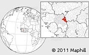 Blank Location Map of Mandiana, highlighted parent region