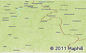 Physical Panoramic Map of Mandiana