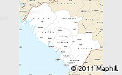 Classic Style Simple Map of Kindia