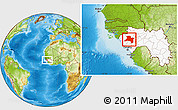 Physical Location Map of Telimele, highlighted country