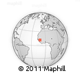 Outline Map of Koubia