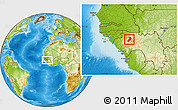 Physical Location Map of Lelouma