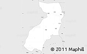 Silver Style Simple Map of Lelouma