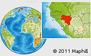 Physical Location Map of Labe