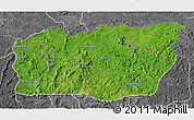 Satellite 3D Map of Mali, desaturated