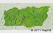 Satellite 3D Map of Mali, lighten