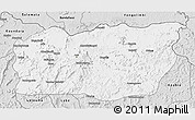 Silver Style 3D Map of Mali