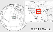 Blank Location Map of Mali