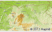 Physical Map of Mali