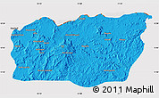 Political Map of Mali, cropped outside