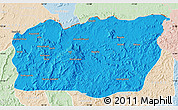 Political Map of Mali, lighten