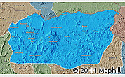Political Map of Mali, semi-desaturated