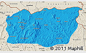 Political Map of Mali, shaded relief outside