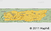 Savanna Style Panoramic Map of Mali