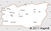 Classic Style Simple Map of Mali, cropped outside