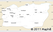 Classic Style Simple Map of Mali, single color outside