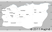 Gray Simple Map of Mali, single color outside