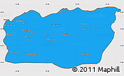 Political Simple Map of Mali, cropped outside