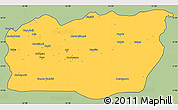 Savanna Style Simple Map of Mali, cropped outside