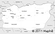 Silver Style Simple Map of Mali