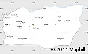 Silver Style Simple Map of Mali, single color outside