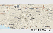 Shaded Relief Panoramic Map of Labe